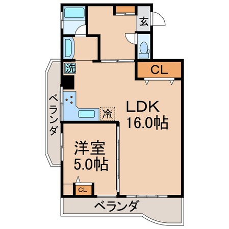 花園マンションの物件間取画像